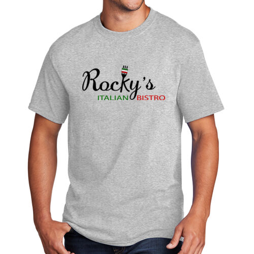 Rocky's Italian Bistro - Full Color Front Print - on a Port & Company® - Core Cotton Tee Thumbnail