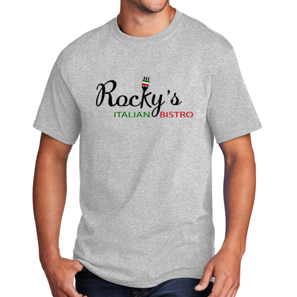 Rocky's Italian Bistro - Full Color Front Print - on a Port & Company® - Core Cotton Tee Thumbnail