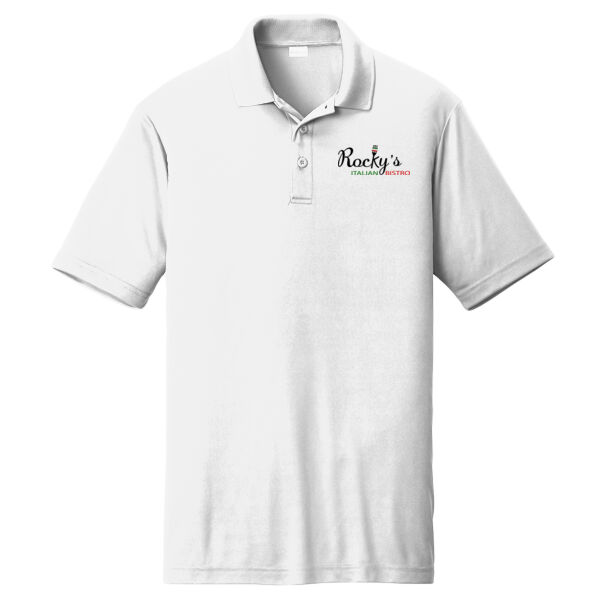 Rocky's Italian Bistro - Left Chest Print - on a Sport-Tek®® - PosiCharge ® Competitor Polo Thumbnail